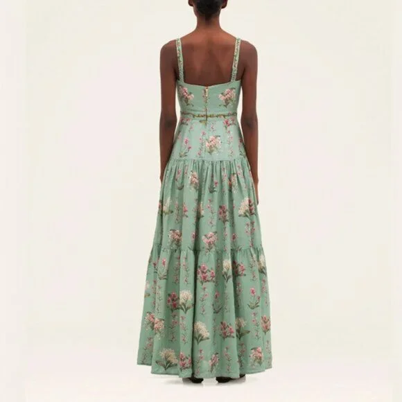 Agua by Agua Bendita's Lima Orquidea tiered embellished dress $920 size S - Picture 3 of 7